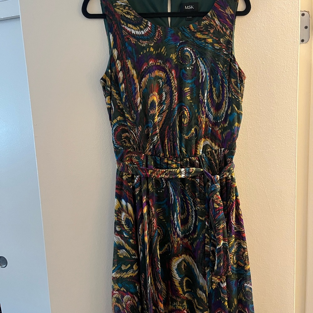 MSK Multicolor Sleeveless Dress